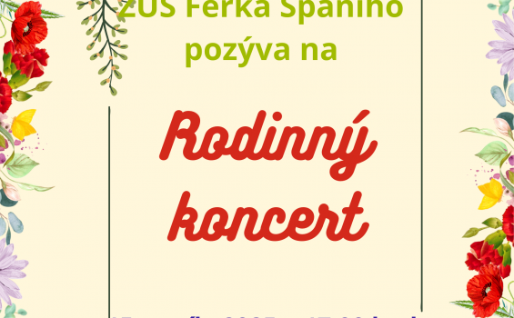 Rodinny koncert april 2025